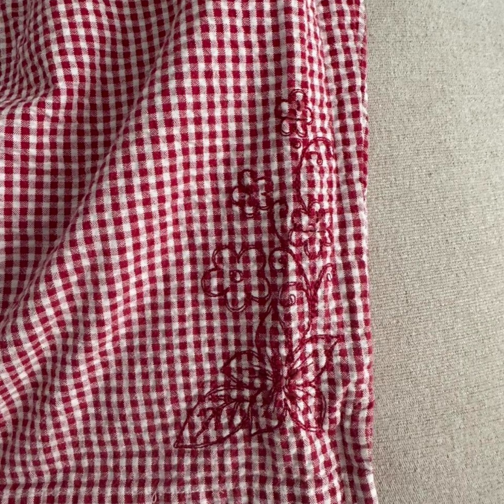 Classic Elements Red And White Gingham Pants - image 5